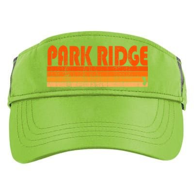 Park Ridge New Jersey Retro 80s Style Gift Adult Drive Performance Visor