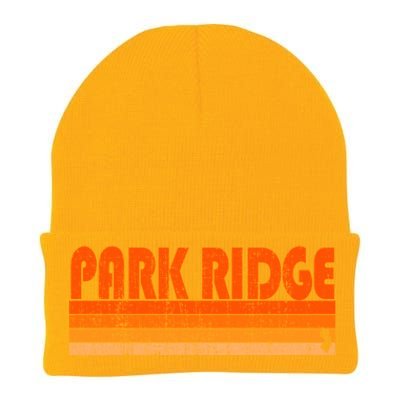 Park Ridge New Jersey Retro 80s Style Gift Knit Cap Winter Beanie