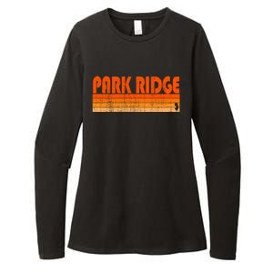 Park Ridge New Jersey Retro 80s Style Gift Womens CVC Long Sleeve Shirt