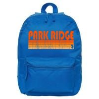 Park Ridge New Jersey Retro 80s Style Gift 16 in Basic Backpack