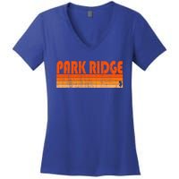 Park Ridge New Jersey Retro 80s Style Gift Women's V-Neck T-Shirt