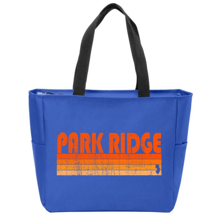 Park Ridge New Jersey Retro 80s Style Gift Zip Tote Bag