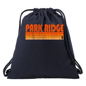 Park Ridge New Jersey Retro 80s Style Gift Drawstring Bag