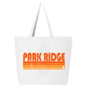 Park Ridge New Jersey Retro 80s Style Gift 25L Jumbo Tote