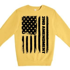 Pro 2nd Amendment American Flag Premium Crewneck Sweatshirt