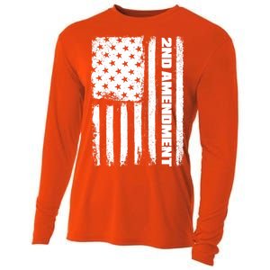 Pro 2nd Amendment American Flag Cooling Performance Long Sleeve Crew