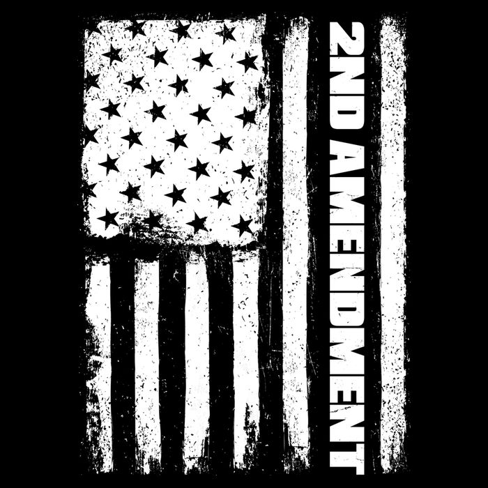 Pro 2nd Amendment American Flag Button