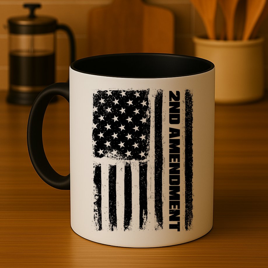 Pro 2nd Amendment American Flag Mug
