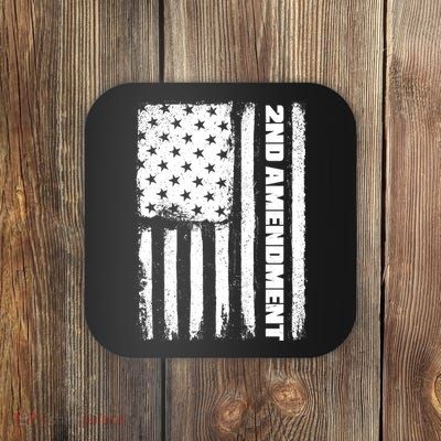 Pro 2nd Amendment American Flag Coaster