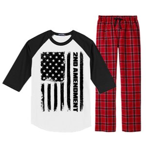 Pro 2nd Amendment American Flag Raglan Sleeve Pajama Set