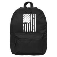 Pro 2nd Amendment American Flag 16 in Basic Backpack