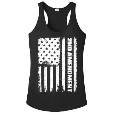 Pro 2nd Amendment American Flag Ladies PosiCharge Competitor Racerback Tank