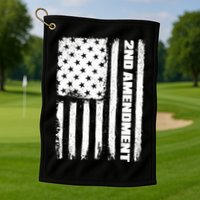 Pro 2nd Amendment American Flag Golf Towel