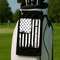 Pro 2nd Amendment American Flag Golf Towel