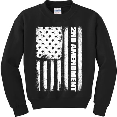 Pro 2nd Amendment American Flag Kids Sweatshirt