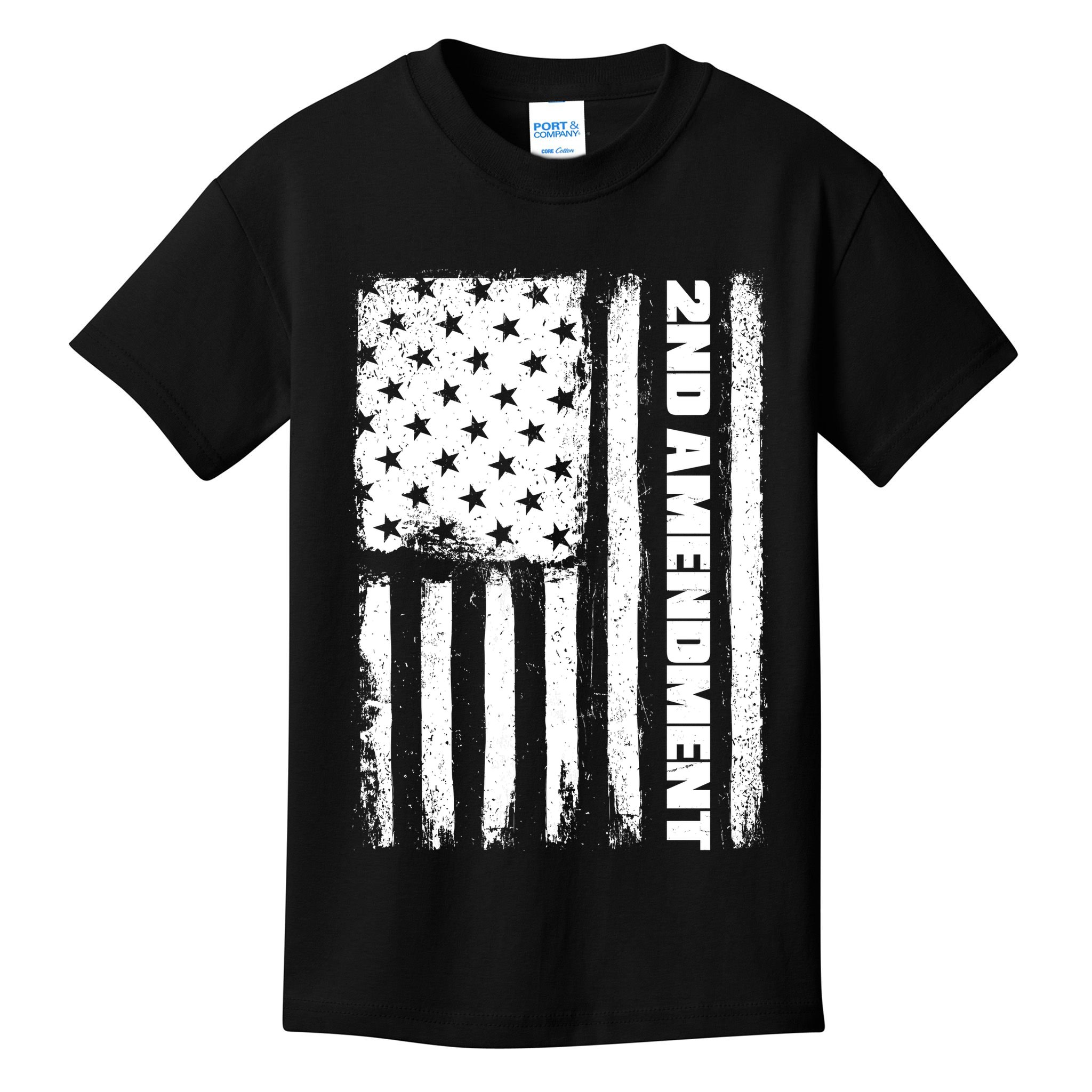 Pro 2nd Amendment American Flag Kids T-Shirt
