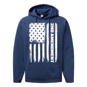 Pro 2nd Amendment American Flag Performance Fleece Hoodie