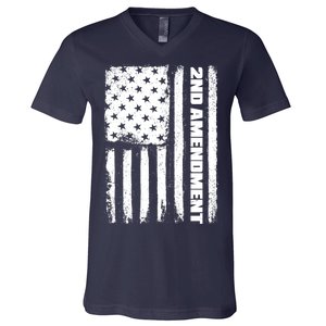 Pro 2nd Amendment American Flag V-Neck T-Shirt