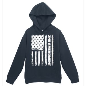 Pro 2nd Amendment American Flag Urban Pullover Hoodie