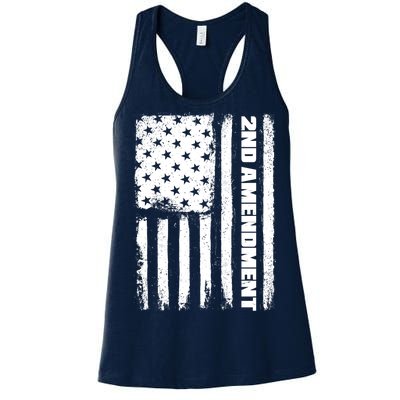 Pro 2nd Amendment American Flag Women's Racerback Tank