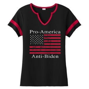 Pro-America Anti-Biden Ladies Halftime Notch Neck Tee