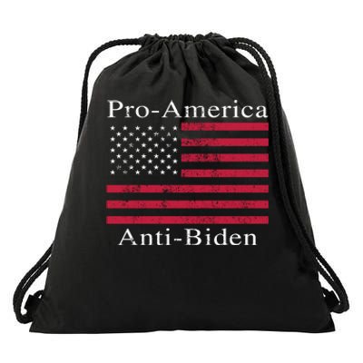 Pro-America Anti-Biden Drawstring Bag