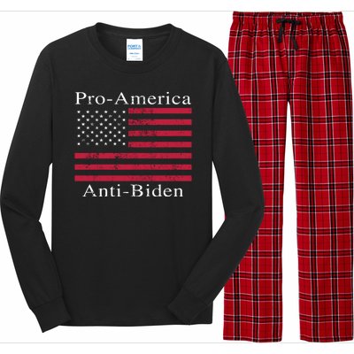 Pro-America Anti-Biden Long Sleeve Pajama Set