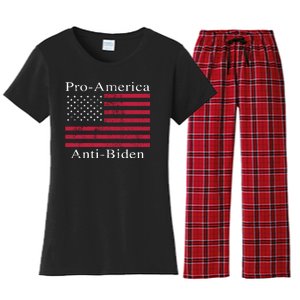 Pro-America Anti-Biden Women's Flannel Pajama Set