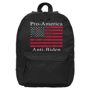 Pro-America Anti-Biden 16 in Basic Backpack