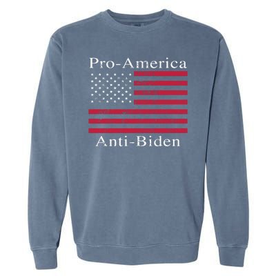 Pro-America Anti-Biden Garment-Dyed Sweatshirt