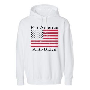 Pro-America Anti-Biden Garment-Dyed Fleece Hoodie