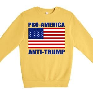 Pro America Anti Trump Premium Crewneck Sweatshirt