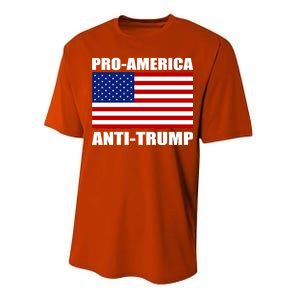 Pro America Anti Trump Performance Sprint T-Shirt