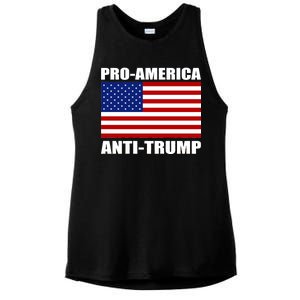 Pro America Anti Trump Ladies PosiCharge Tri-Blend Wicking Tank