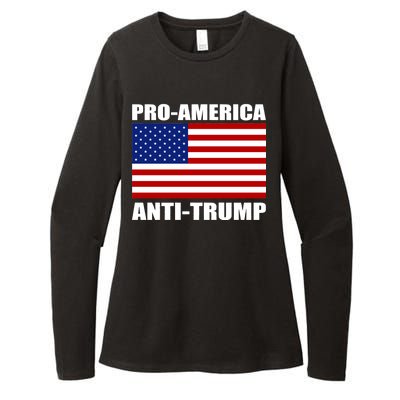 Pro America Anti Trump Womens CVC Long Sleeve Shirt