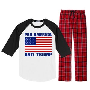 Pro America Anti Trump Raglan Sleeve Pajama Set