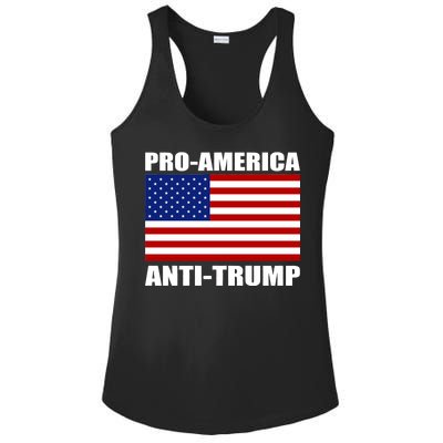 Pro America Anti Trump Ladies PosiCharge Competitor Racerback Tank