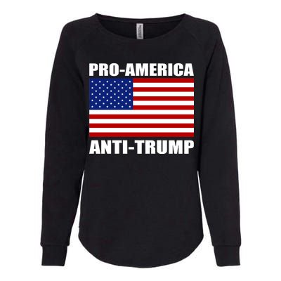 Pro America Anti Trump Womens California Wash Sweatshirt