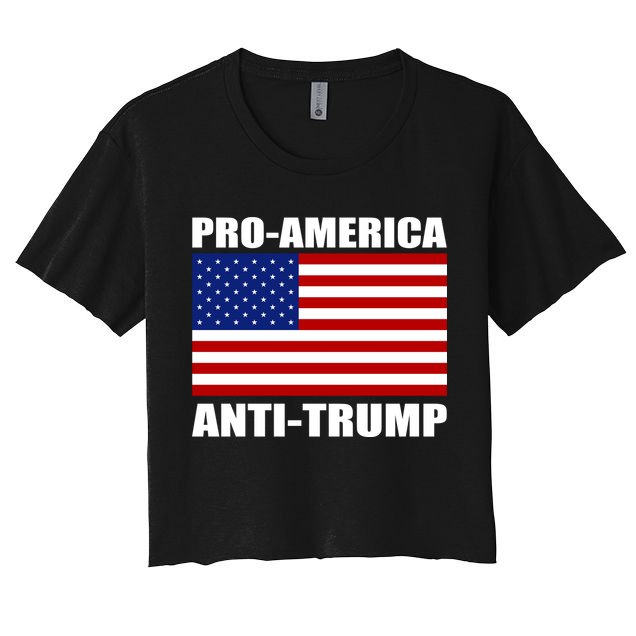 Pro America Anti Trump Crop Top