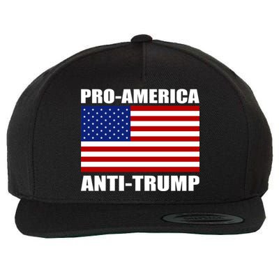 Pro America Anti Trump Wool Snapback Cap