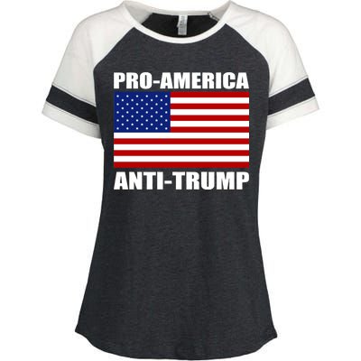 Pro America Anti Trump Enza Ladies Jersey Colorblock Tee