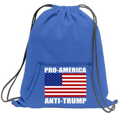 Pro America Anti Trump Sweatshirt Cinch Pack Bag