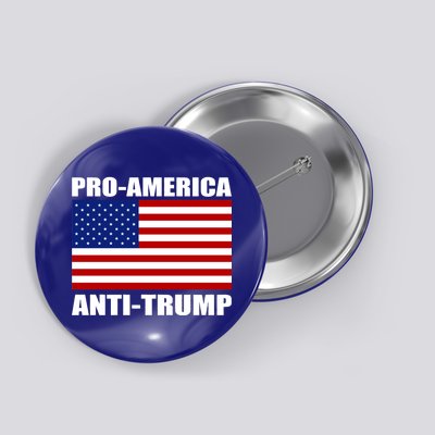 Pro America Anti Trump Button