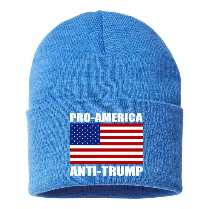 Pro America Anti Trump Sustainable Knit Beanie