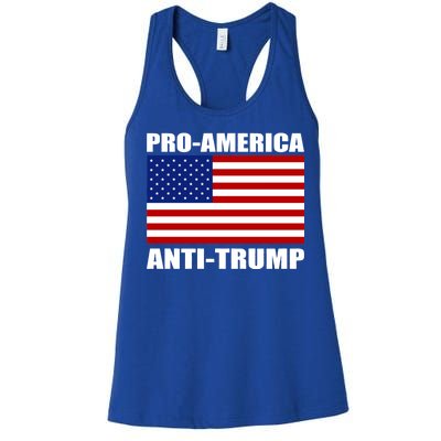 Pro America Anti Trump Women's Racerback Tank