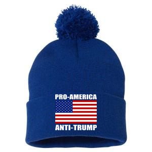 Pro America Anti Trump Pom Pom 12in Knit Beanie