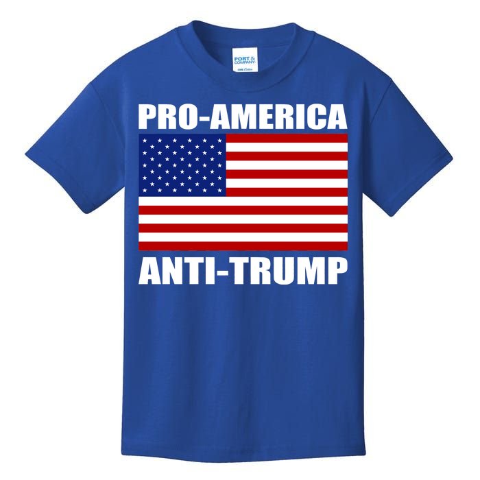 Pro America Anti Trump Kids T-Shirt