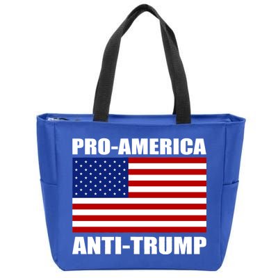 Pro America Anti Trump Zip Tote Bag