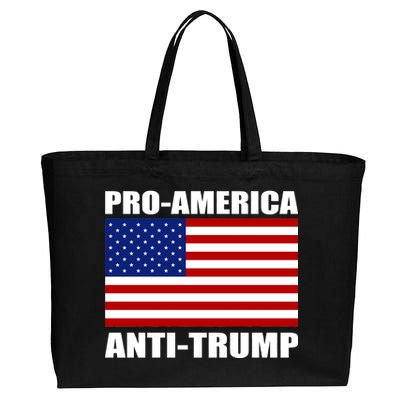 Pro America Anti Trump Cotton Canvas Jumbo Tote