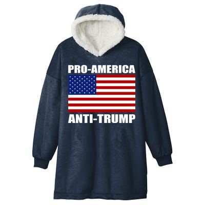 Pro America Anti Trump Hooded Wearable Blanket